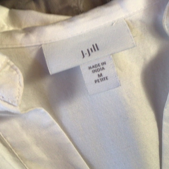 J.Jill White Tunic, Medium - Picture 4 of 4
